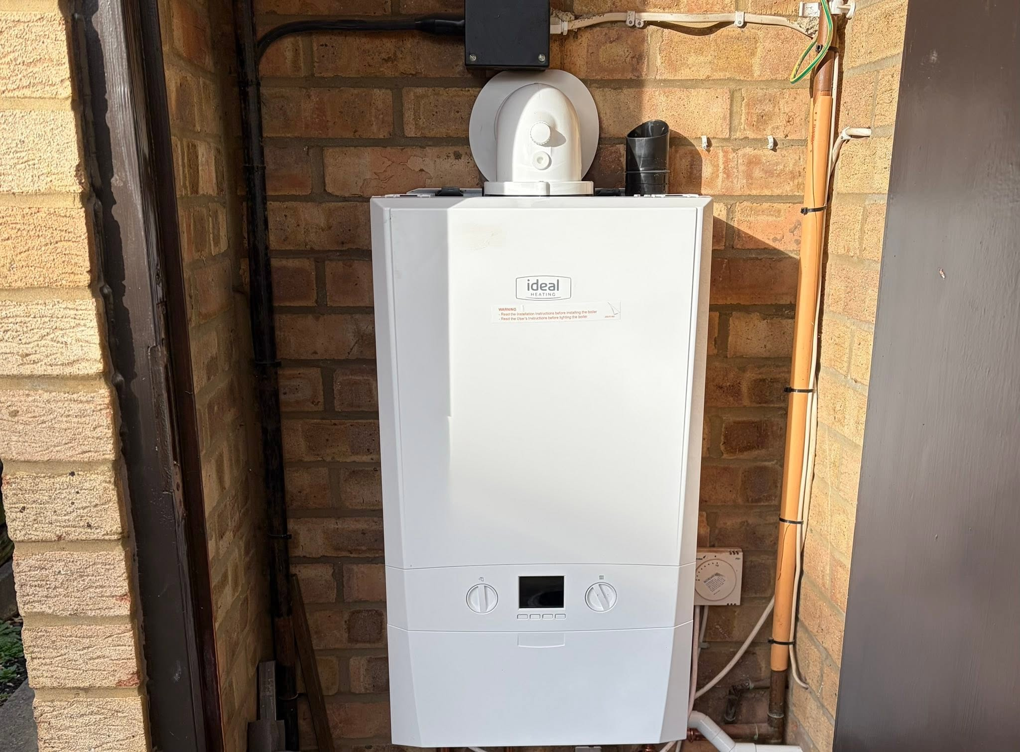 New Ideal boiler installation